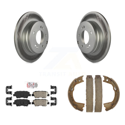 Kit de plaquettes en céramique et de chaussures de stationnement, Rotors recouverts de disques arrière, pour Hyundai Sonata Kia