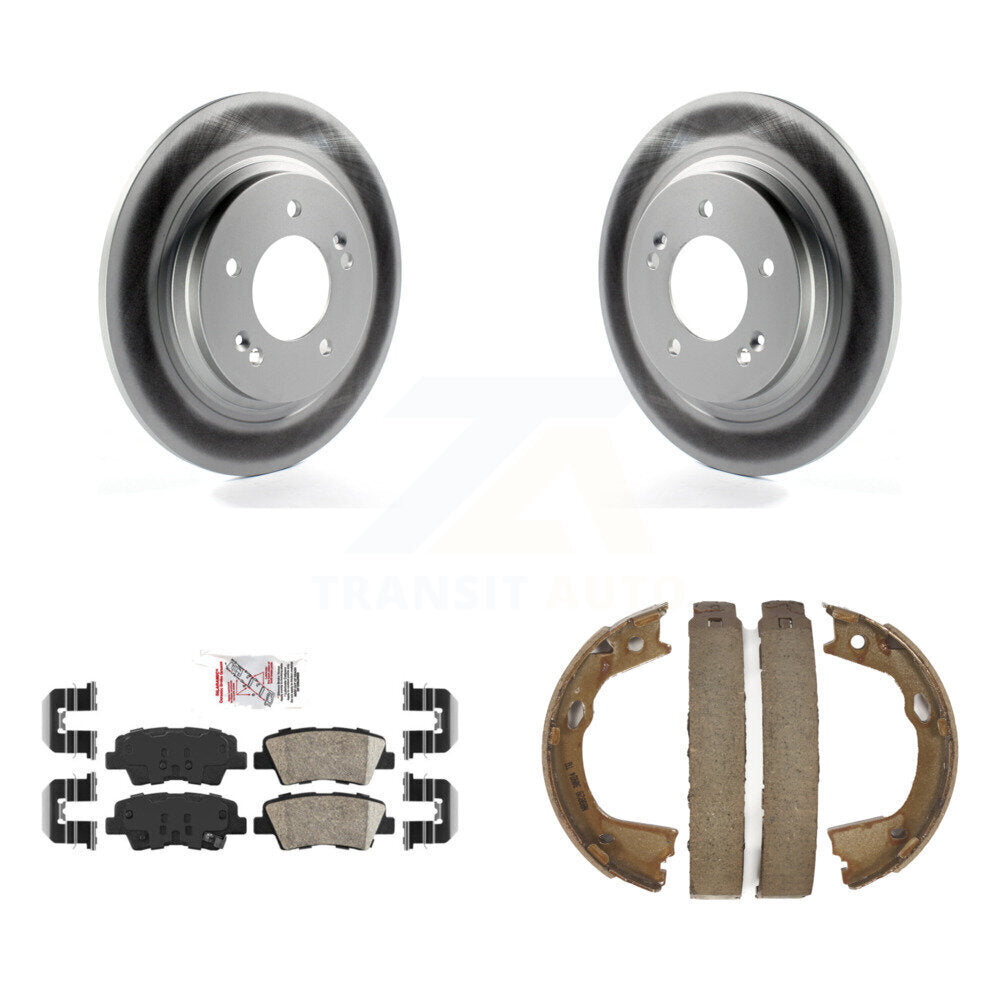 Kit de chaussures de stationnement avec Rotors recouverts de disque arrière, tampons en céramique, pour Hyundai Sonata Azera