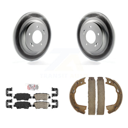 Kit de chaussures de stationnement avec Rotors recouverts de disque arrière, tampons en céramique, pour Hyundai Sonata Azera
