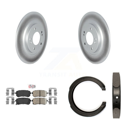 Kit de plaquettes en céramique et de patins de frein de stationnement pour Rotors arrière, avec revêtement de disque, pour Kia Cadenz
