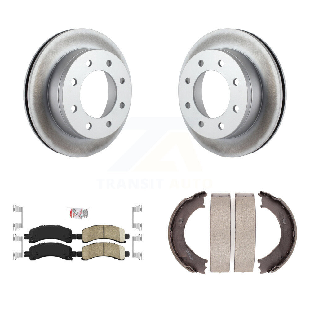 Kit de chaussures de stationnement avec Rotors recouverts de disques arrière, tampons en céramique, pour Chevrolet Express GM