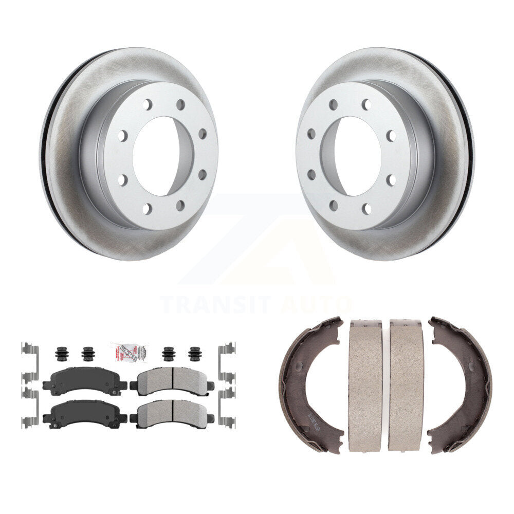 Kit de chaussures de stationnement pour Chevrolet 2500, Rotors à revêtement de disque arrière, plaquettes semi-métalliques