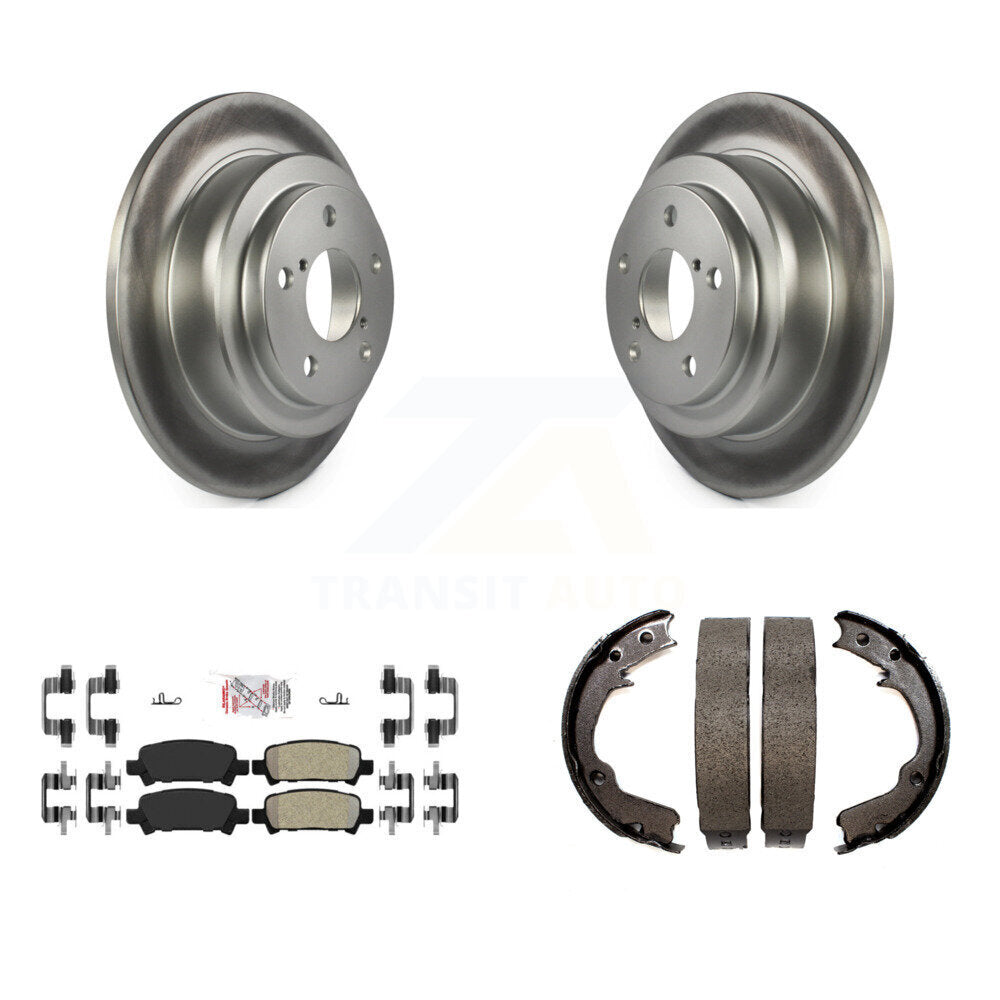 Kit de chaussures de stationnement pour Subaru Foreste, Rotors à revêtement de disque arrière, plaquettes semi-métalliques