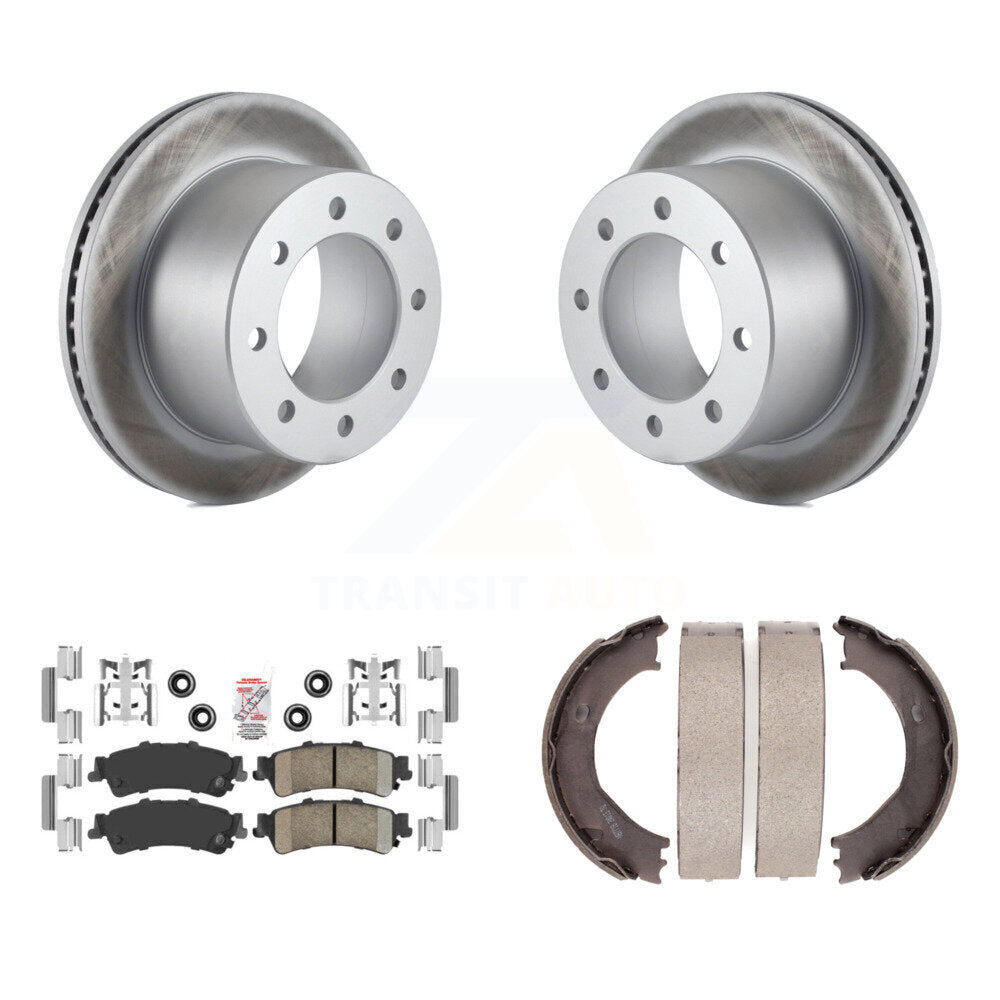 Kit de chaussures de stationnement avec Rotors recouverts de disques arrière, tampons en céramique, pour GMC Sierra 2001 3500