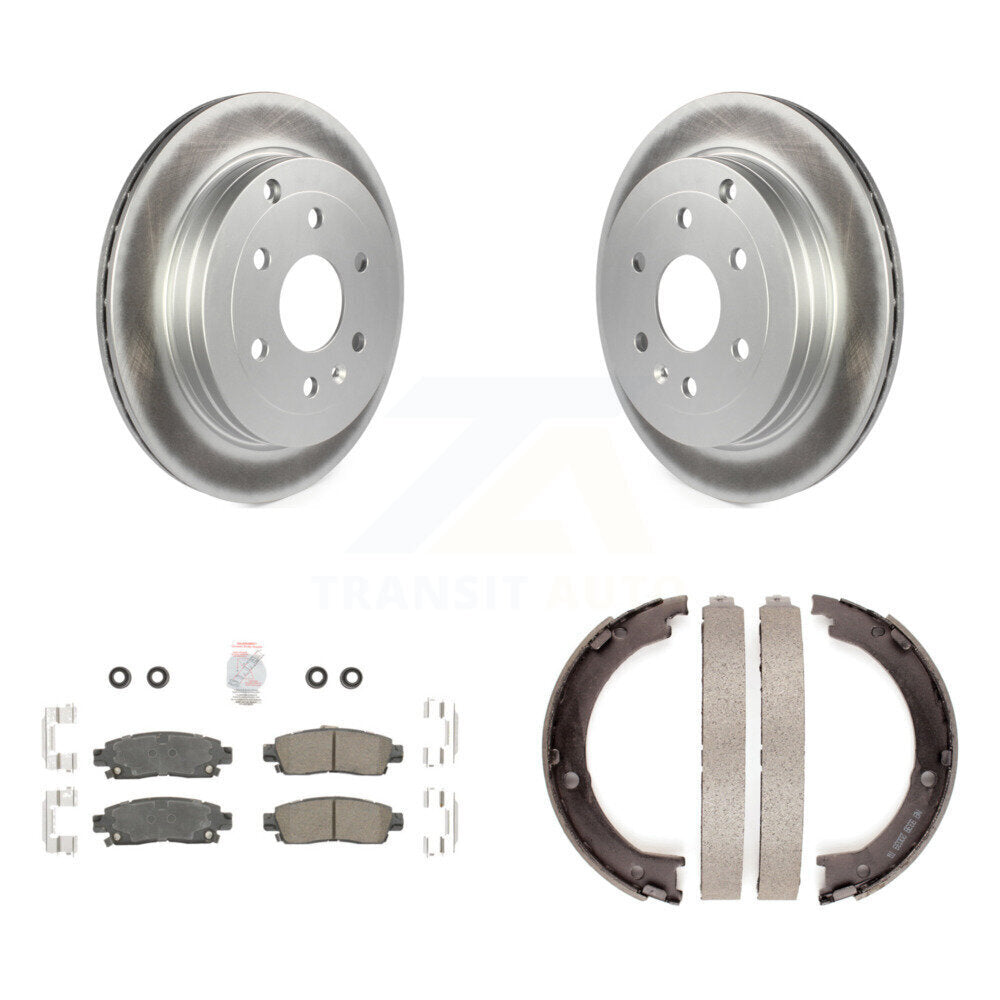Kit de plaquettes en céramique et de chaussures de stationnement, Rotors recouverts de disques arrière, pour GMC Acadia Buick