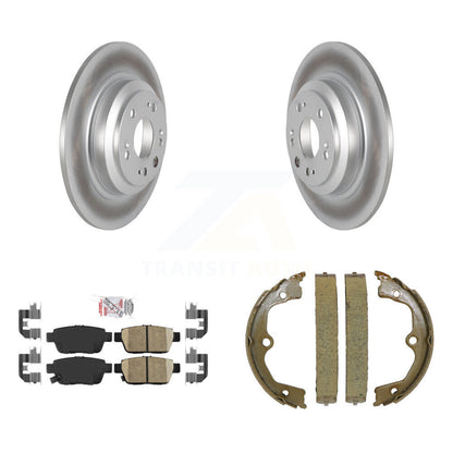 Kit de plaquettes en céramique et de chaussures de stationnement pour Rotors arrière avec revêtement de disque, pour Acura TL 2009 – 2014