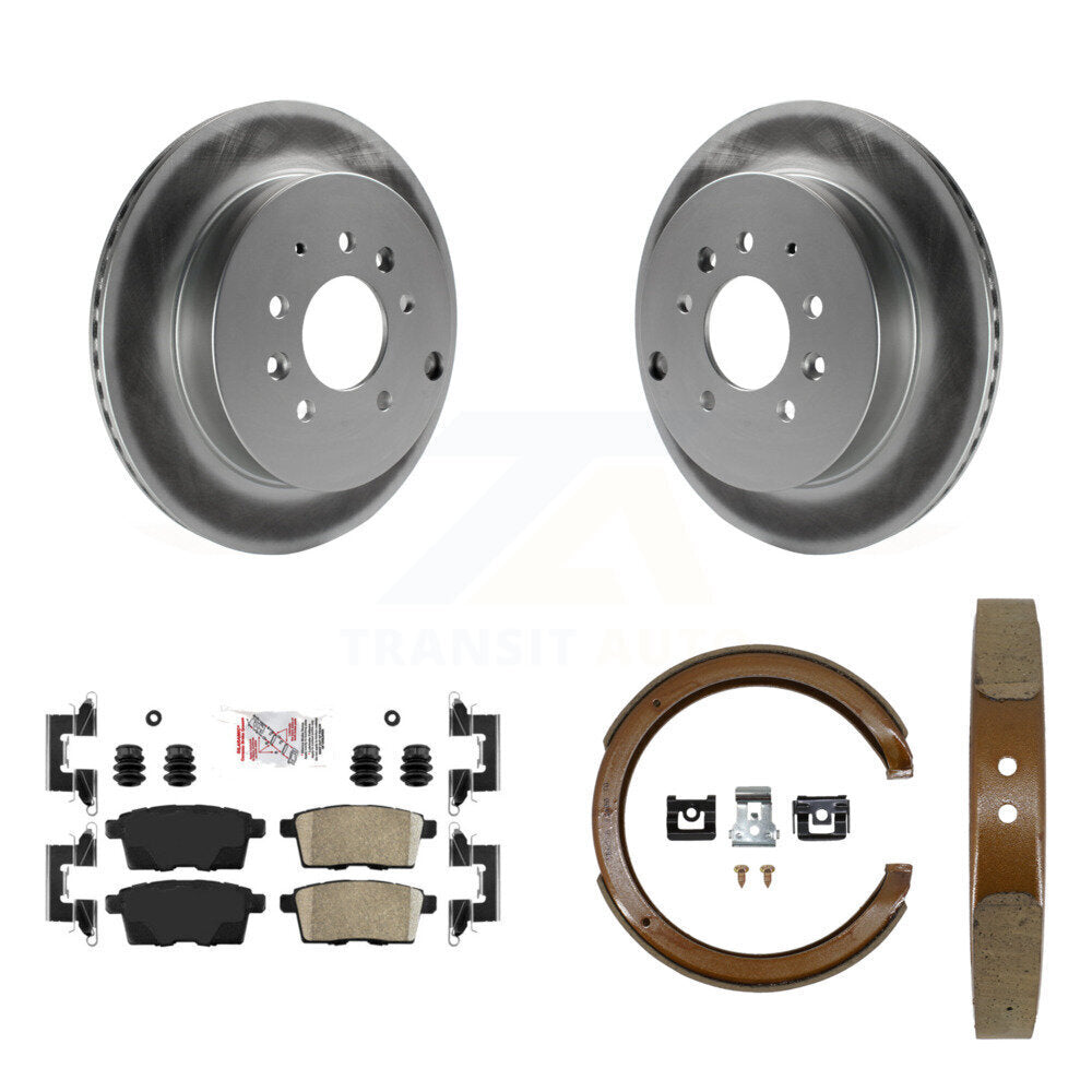 Kit de chaussures de stationnement avec Rotors recouverts de disque arrière, tampons en céramique, pour Ford Edge Mazda CX-7