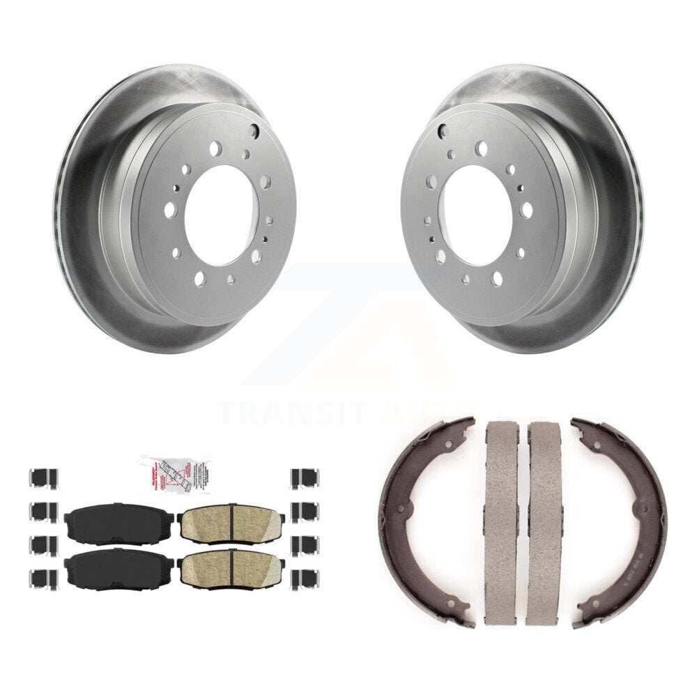 Kit de chaussures de stationnement avec Rotors recouverts de disques arrière, tampons en céramique, pour Toyota Tundra Sequoi