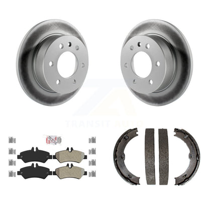 Kit de plaquettes semi-métalliques et de patins de stationnement pour rotors arrière à revêtement de disque pour Sprinter 250