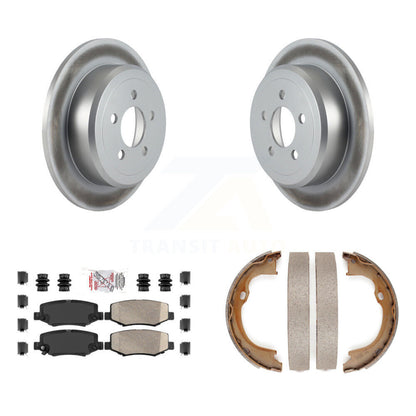 Kit de plaquettes en céramique et de chaussures de stationnement, Rotors recouverts de disques arrière, pour Jeep Liberty Dodge
