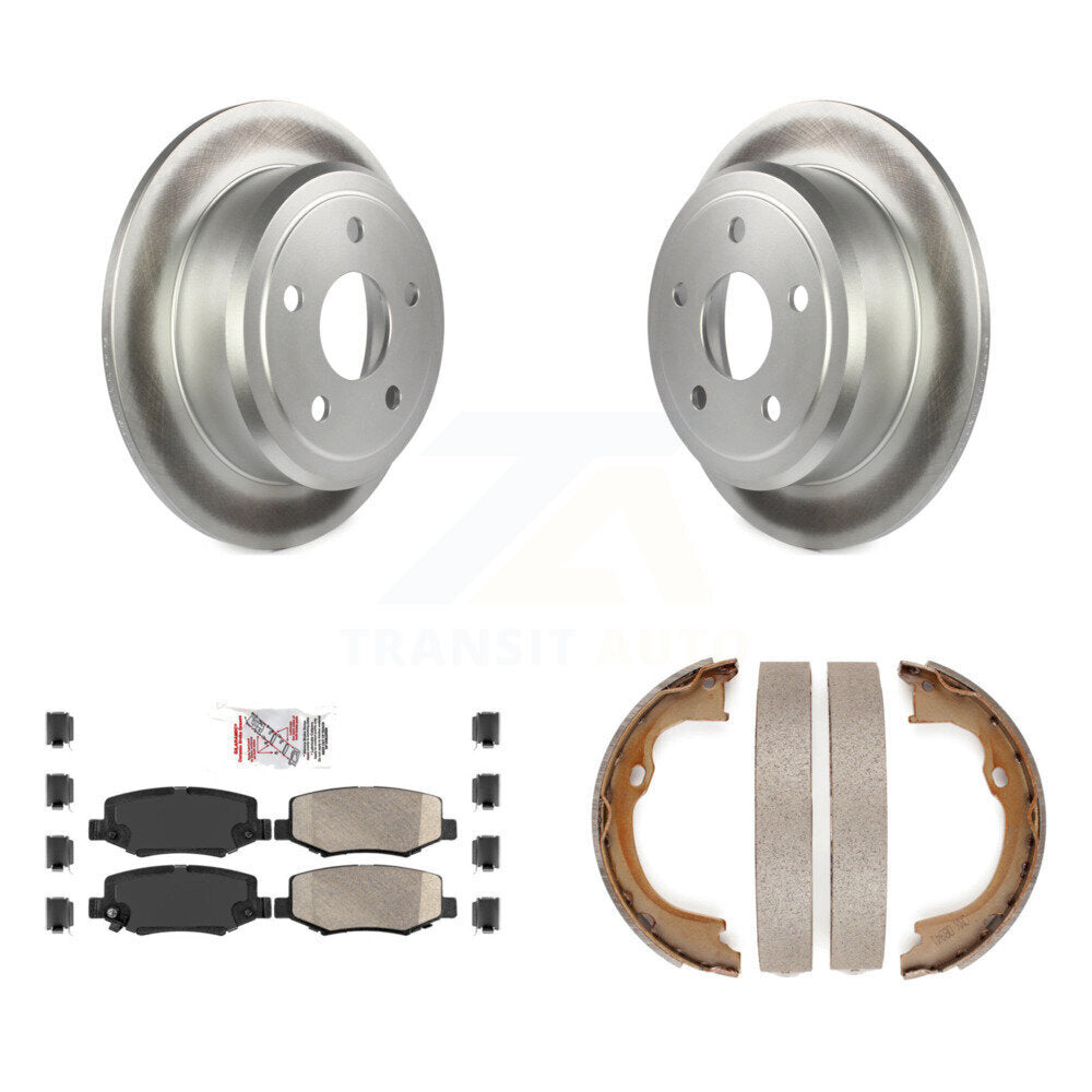 Kit de patins en céramique et de chaussures de stationnement, Rotors recouverts de disques arrière, pour Jeep Wrangler JK