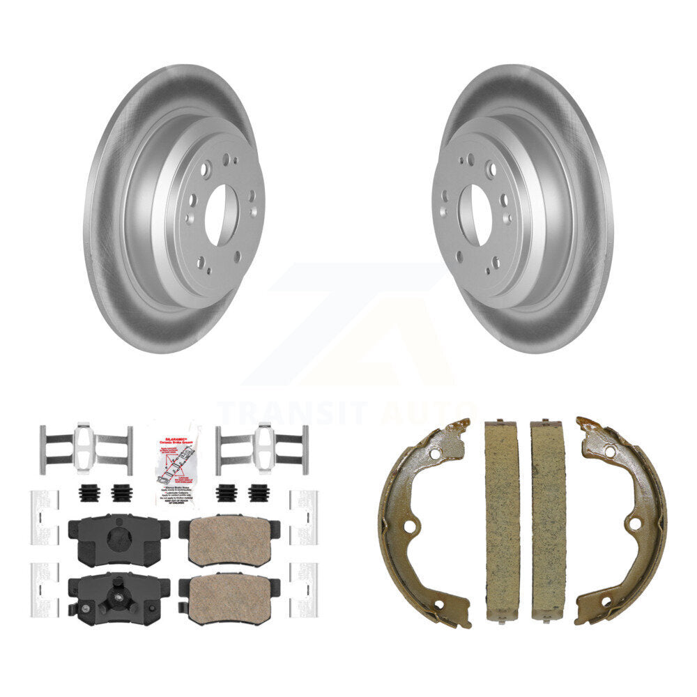 Kit de plaquettes en céramique et de patins de frein de stationnement, Rotors à revêtement de disque arrière pour Honda Accord