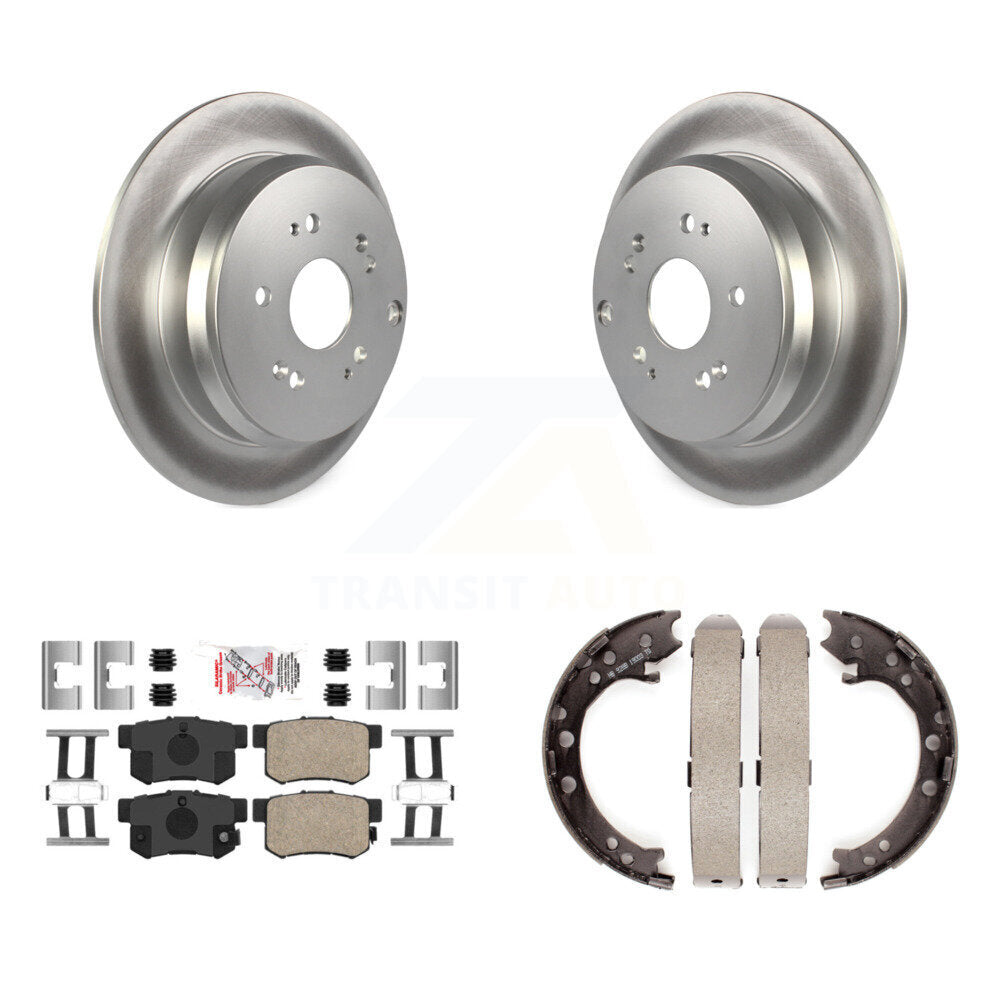 Kit de plaquettes en céramique et de patins de frein de stationnement pour Rotors arrière, avec revêtement de disque, pour Acura RDX