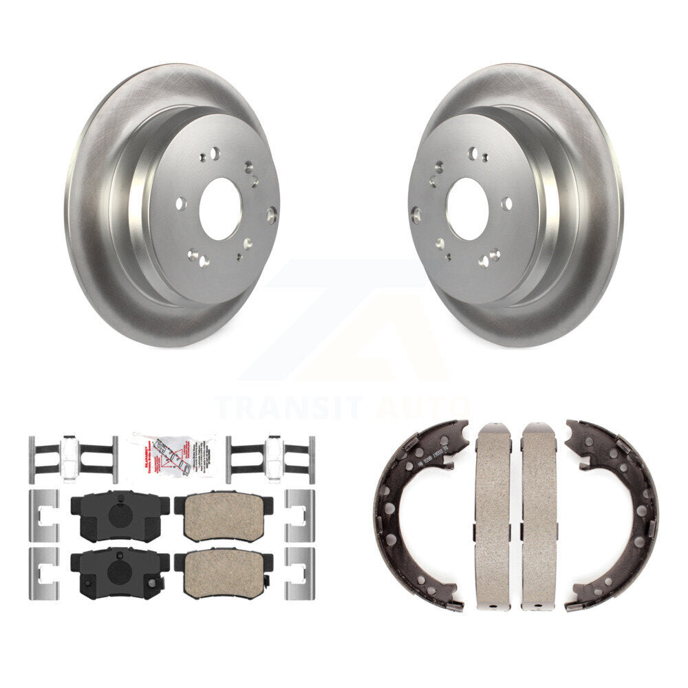 Kit de plaquettes en céramique et de patins de frein de stationnement pour Rotors arrière, avec revêtement de disque, pour Acura RDX
