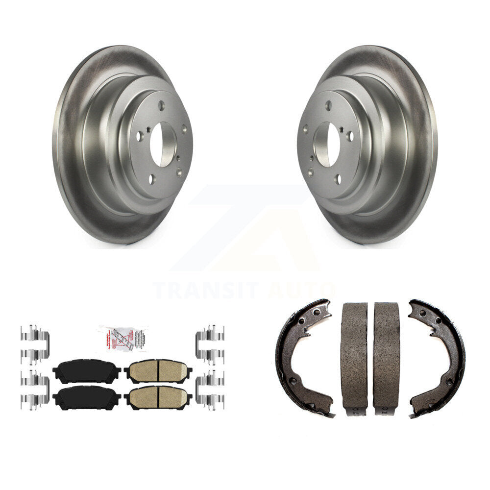 Kit de plaquettes en céramique et de chaussures de stationnement pour Rotors arrière avec revêtement de disque, pour Subaru Impreza Saa