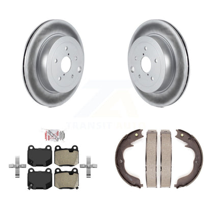 Kit de chaussures de stationnement pour Subaru Impreza, Rotors recouverts de disques arrière, plaquettes semi-métalliques