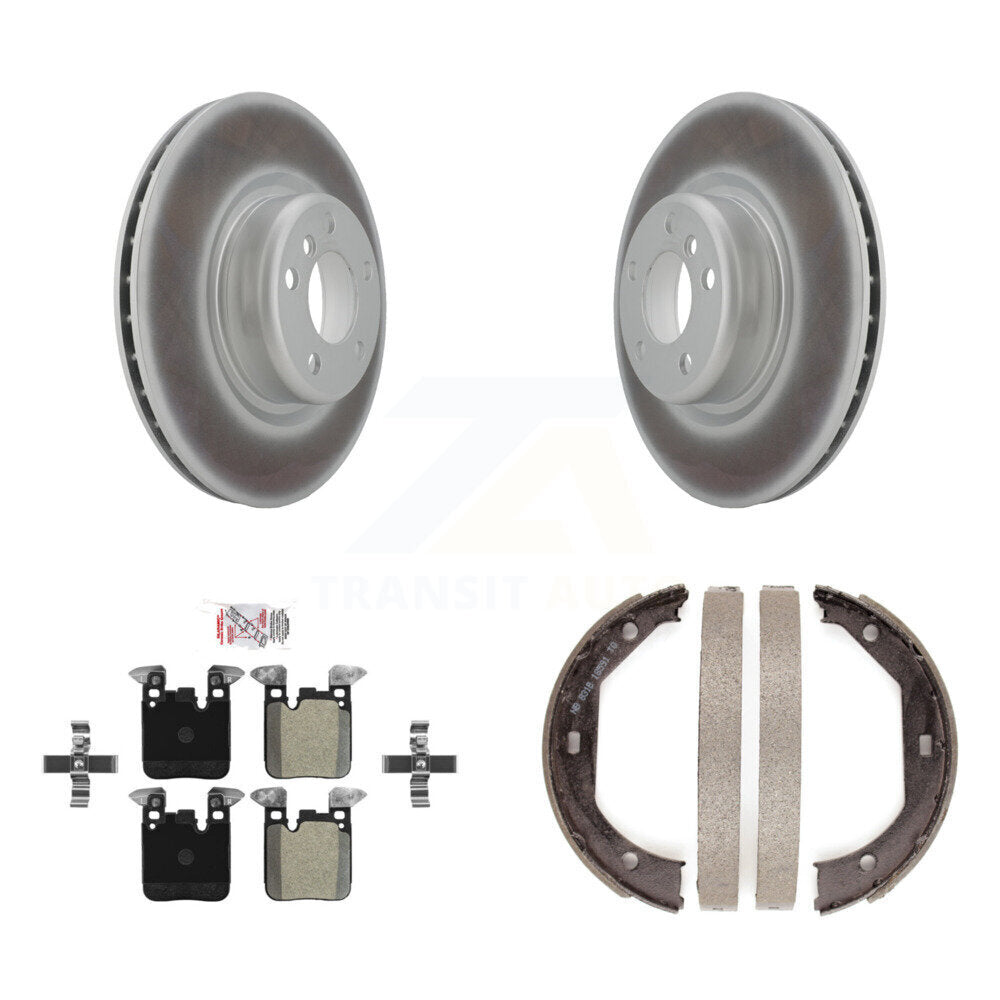 Kit de plaquettes semi-métalliques et de chaussures de stationnement, Rotors à revêtement de disque arrière, pour BMW 328i 320