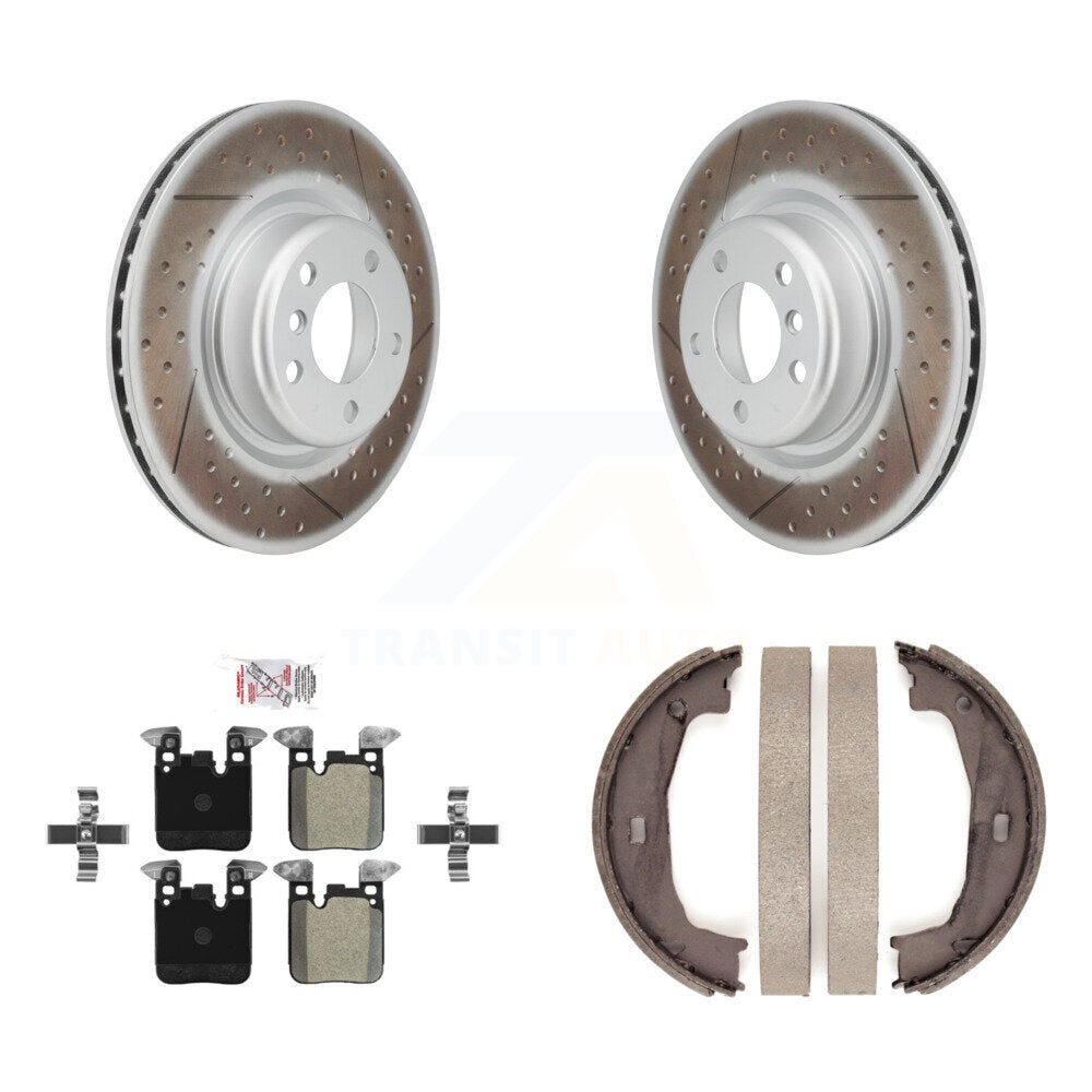 Kit de chaussures de stationnement avec disques semi-métalliques, Rotors recouverts de disques arrière, pour BMW 230i xDriv
