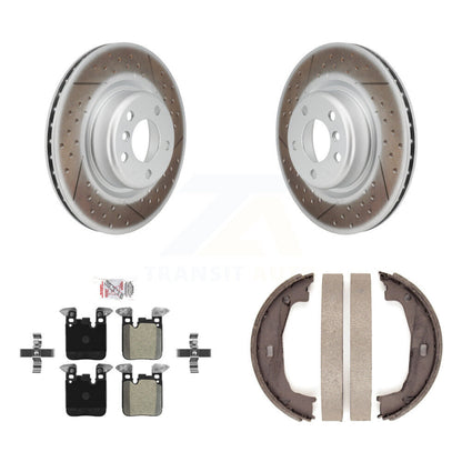 Kit de chaussures de stationnement avec disques semi-métalliques, Rotors recouverts de disques arrière, pour BMW 230i xDriv