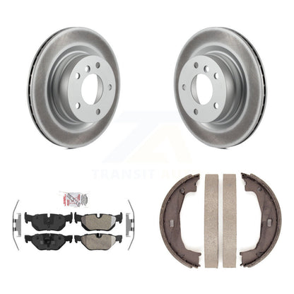 Kit de plaquettes semi-métalliques et de chaussures de stationnement, Rotors recouverts de disques arrière, pour BMW 323i 328