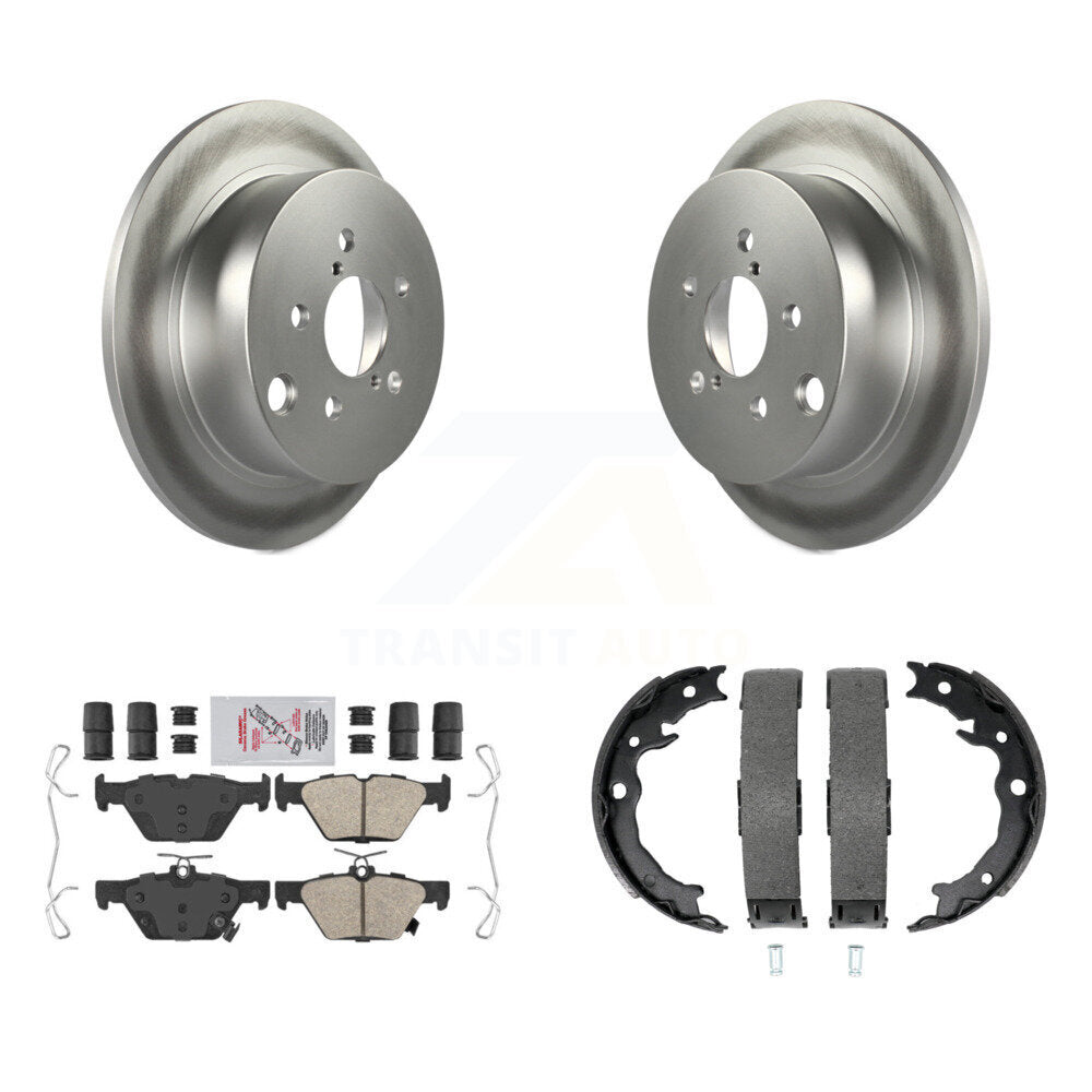 Kit de plaquettes en céramique et de chaussures de stationnement, Rotors recouverts de disques arrière, pour Subaru Crosstrek