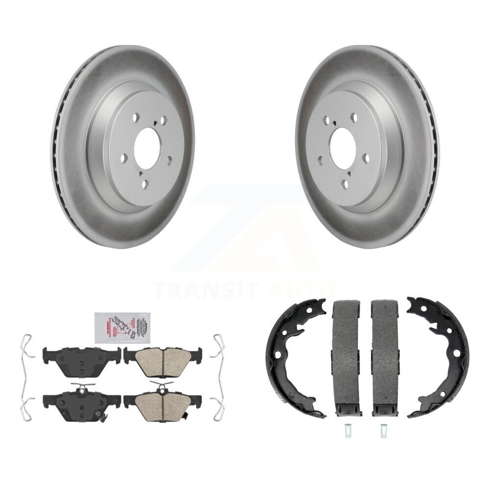 Kit de plaquettes en céramique et de chaussures de stationnement, Rotors recouverts de disques arrière, pour Subaru Crosstrek