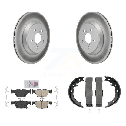 Kit de plaquettes en céramique et de chaussures de stationnement, Rotors recouverts de disques arrière, pour Subaru Crosstrek