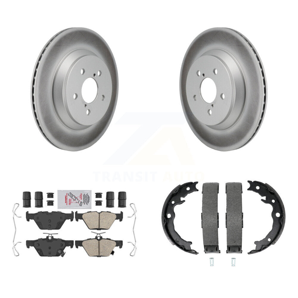 Kit de plaquettes en céramique et de chaussures de stationnement, Rotors recouverts de disques arrière, pour Subaru Crosstrek