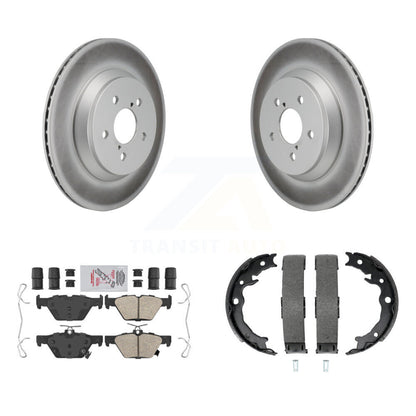 Kit de plaquettes en céramique et de chaussures de stationnement, Rotors recouverts de disques arrière, pour Subaru Crosstrek