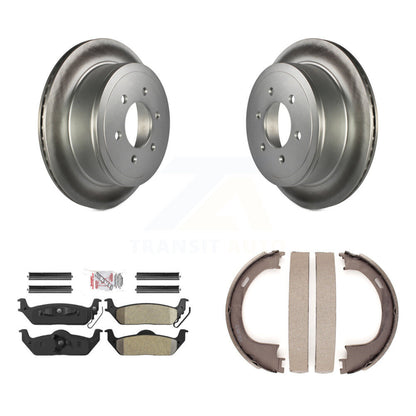 Kit de chaussures de stationnement avec disques semi-métalliques, Rotors recouverts de disques arrière, pour Ford F-150 Mar