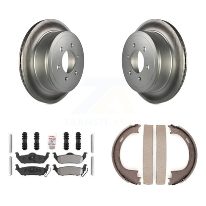 Kit de chaussures de stationnement avec disques semi-métalliques, Rotors recouverts de disques arrière, pour Ford F-150 Mar
