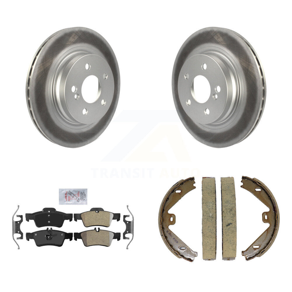 Kit de plaquettes semi-métalliques et de patins de frein de stationnement pour rotors arrière à revêtement de disque