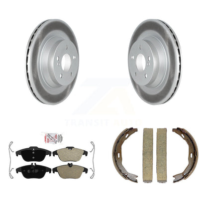 Kit de plaquettes semi-métalliques et de patins de frein de stationnement pour rotors arrière à revêtement de disque