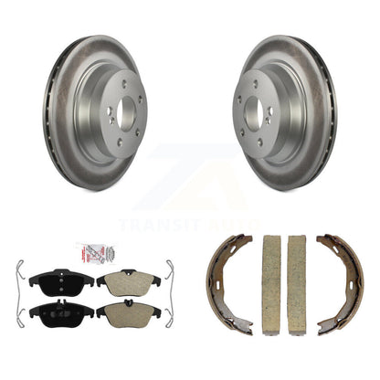 Kit de plaquettes semi-métalliques et de patins de frein de stationnement pour rotors arrière à revêtement de disque