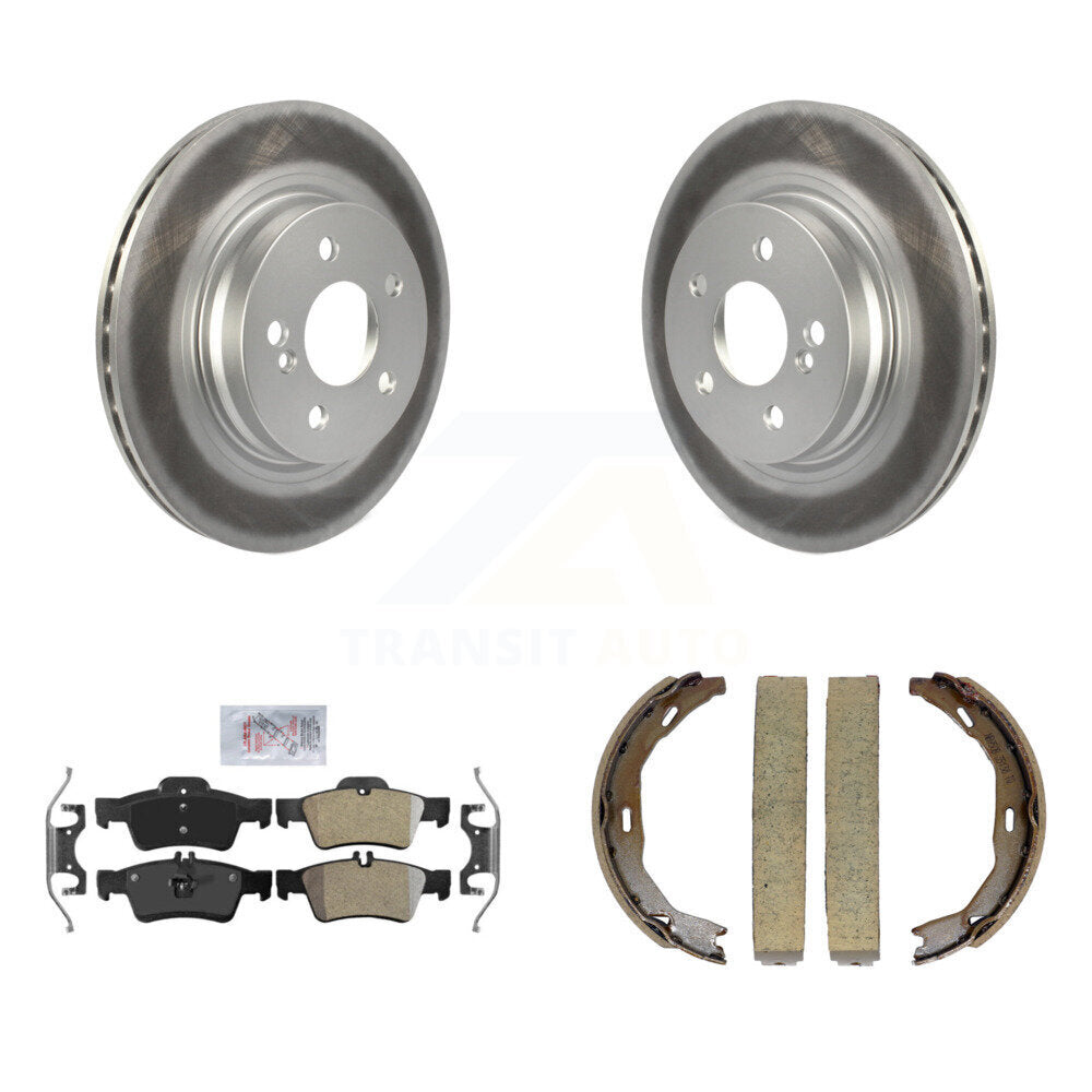 Kit de plaquettes semi-métalliques et de patins de frein de stationnement pour rotors arrière à revêtement de disque