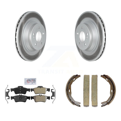 Kit de plaquettes semi-métalliques et de patins de frein de stationnement pour rotors arrière à revêtement de disque