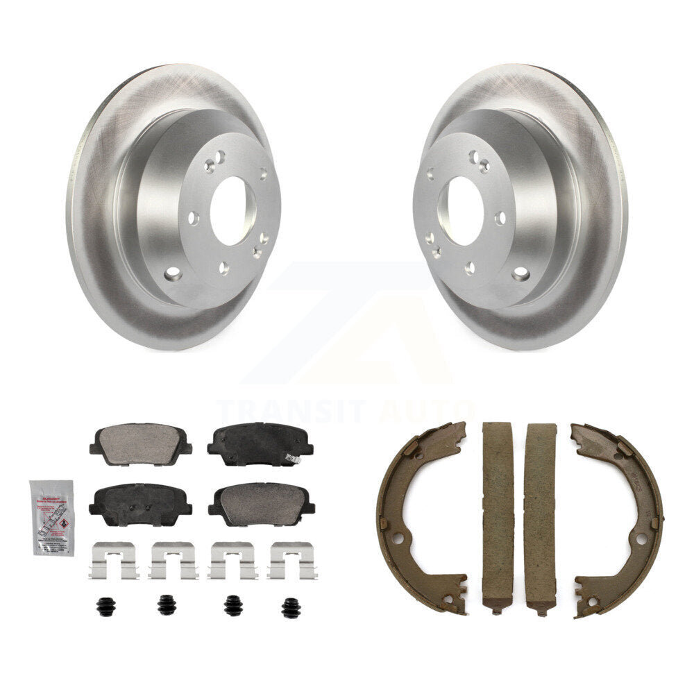 Kit de chaussures de stationnement avec Rotors recouverts de disque arrière, tampons en céramique, pour Hyundai Santa Fe Kia