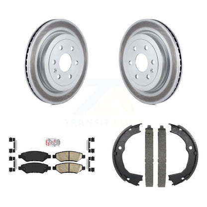 Kit de plaquettes en céramique et de chaussures de stationnement pour Rotors arrière avec revêtement de disque, pour Cadillac SRX 10-16
