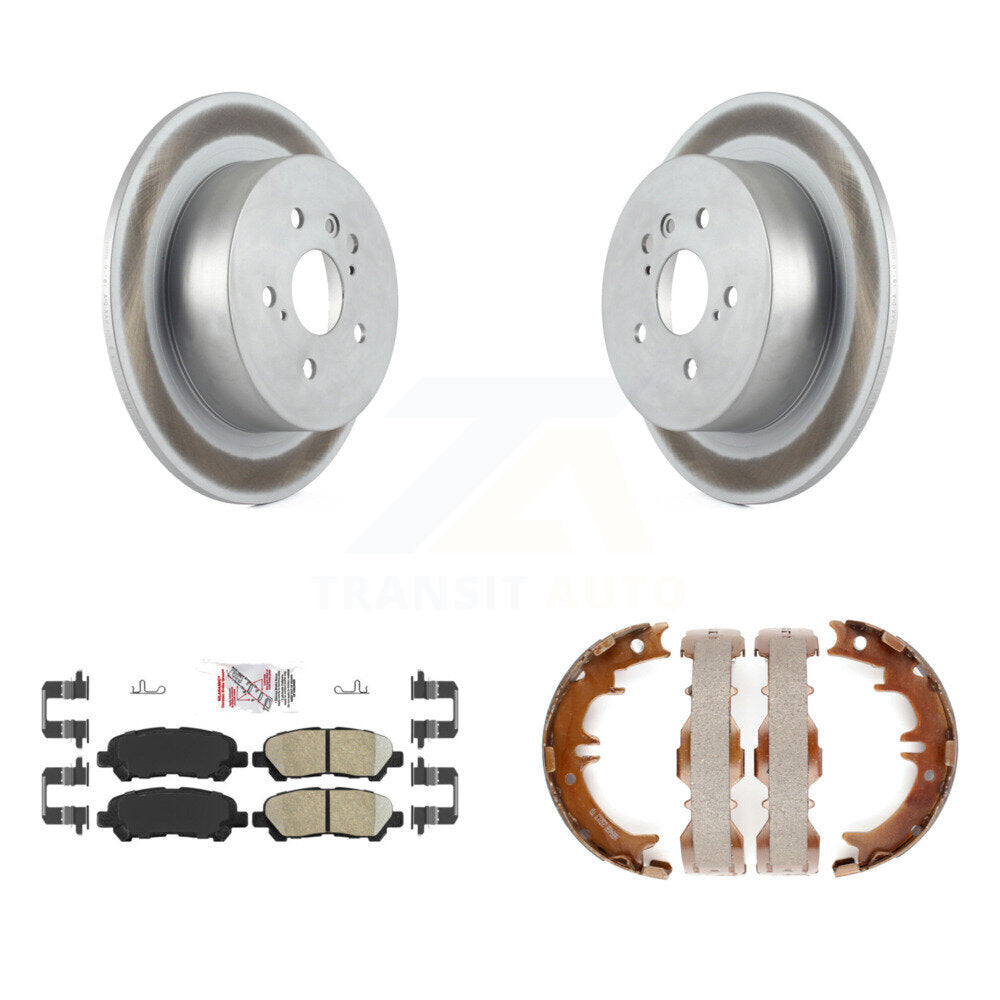Kit de patins en céramique et de chaussures de stationnement pour Rotors à revêtement de disque arrière, pour Toyota Highlande