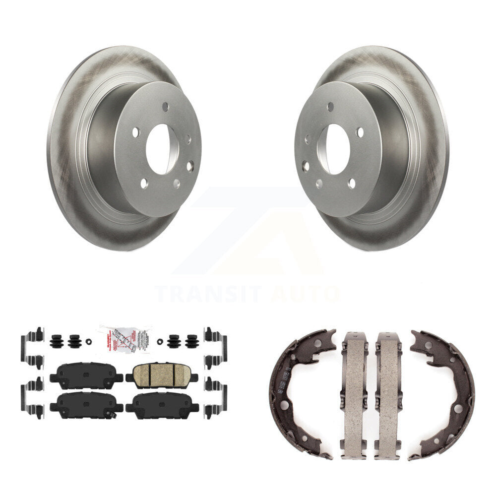Kit de plaquettes en céramique et de chaussures de stationnement, Rotors recouverts de disques arrière, pour Nissan Sentra Juke