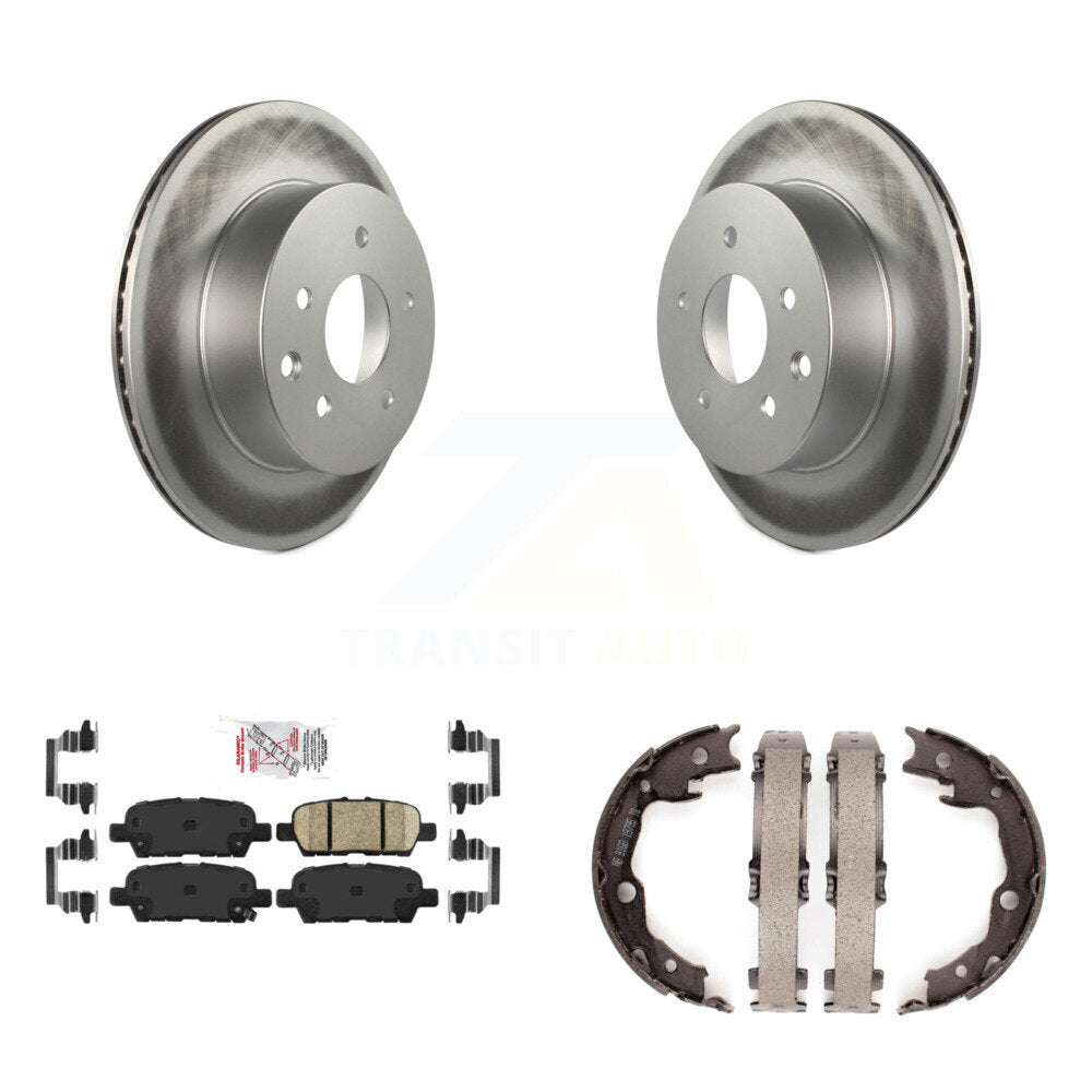 Kit de plaquettes en céramique et de chaussures de stationnement, Rotors recouverts de disques arrière, pour Nissan LEAF Juke