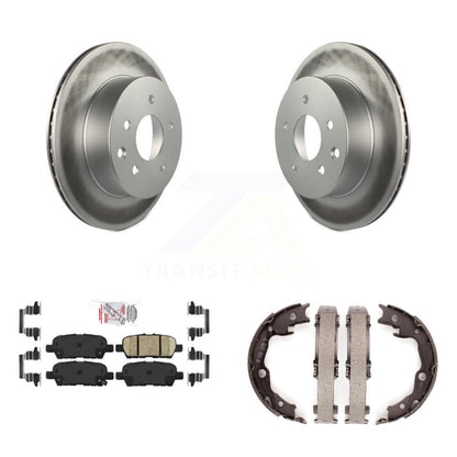 Kit de plaquettes en céramique et de chaussures de stationnement, Rotors recouverts de disques arrière, pour Nissan LEAF Juke