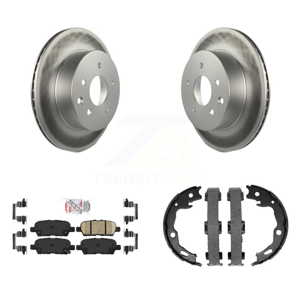 Kit de plaquettes en céramique et de chaussures de stationnement, Rotors recouverts de disques arrière, pour Nissan Rogue Sport
