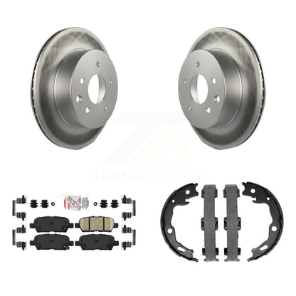 Kit de plaquettes en céramique et de chaussures de stationnement, Rotors recouverts de disques arrière, pour Nissan Rogue Sport