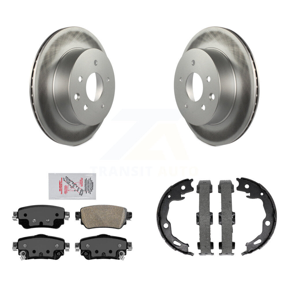 Kit de chaussures de stationnement avec Rotors recouverts de disques arrière, tampons en céramique, pour Nissan Rogue Sport S