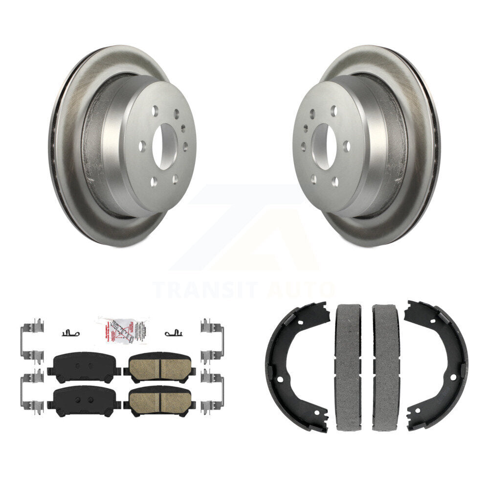 Kit de plaquettes en céramique et de chaussures de stationnement, Rotors recouverts de disques arrière, pour Chevrolet Colorado