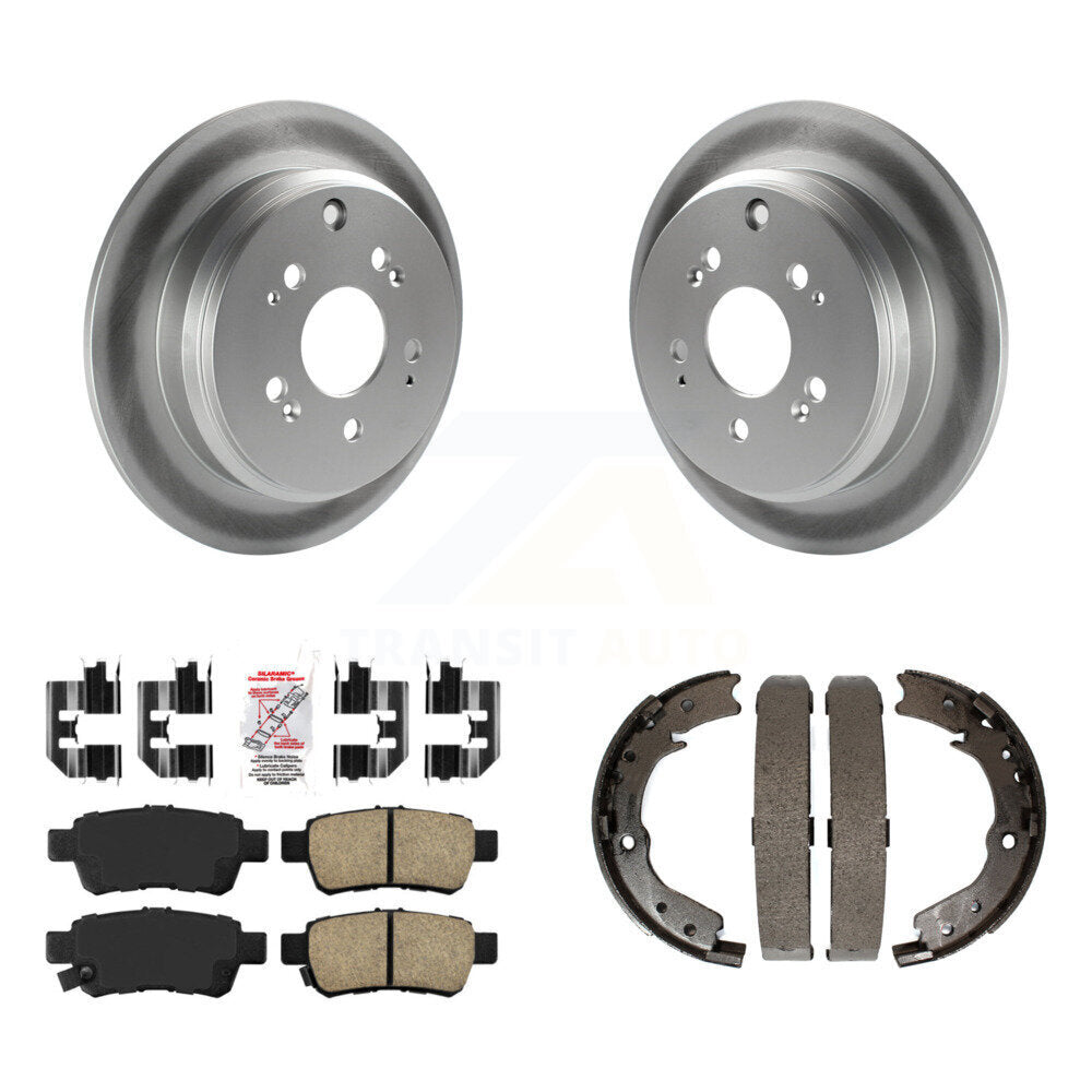 Kit de plaquettes en céramique et de chaussures de stationnement pour Rotors arrière avec revêtement de disque, pour Honda Odysse 05-10