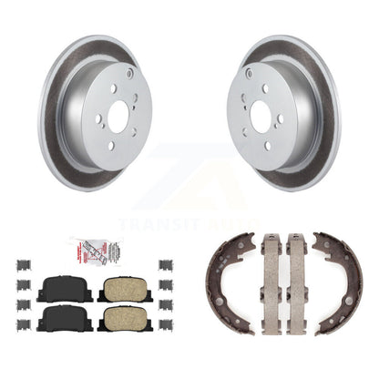 Kit de plaquettes en céramique et de chaussures de stationnement pour Rotors arrière avec revêtement de disque, pour Scion tC 2005 – 2010