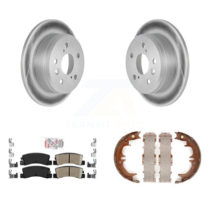 Kit de plaquettes en céramique et de chaussures de stationnement, Rotors recouverts de disques arrière, pour Toyota Camry Solar