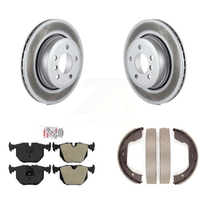 Kit de plaquettes semi-métalliques et de chaussures de stationnement pour Rotors à revêtement de disque arrière pour BMW X3 04-10